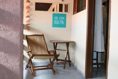 Ruang duduk di Pousada Flor Dália