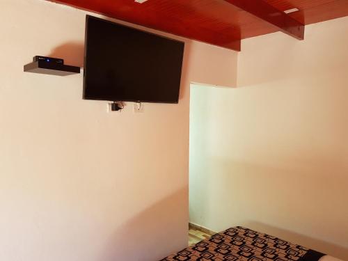 TV a/nebo společenská místnost v ubytování Hostal Illauca de Atacama