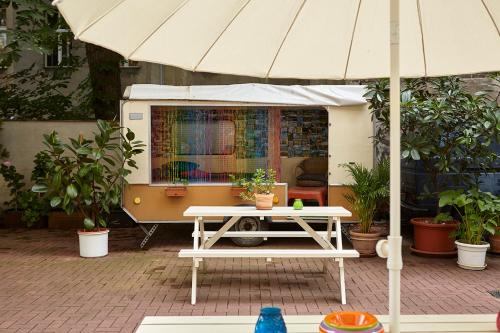 Terrasse ou espace extérieur de l'établissement Hüttenpalast