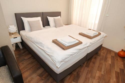 Ένα ή περισσότερα κρεβάτια σε δωμάτιο στο Villa Mishe