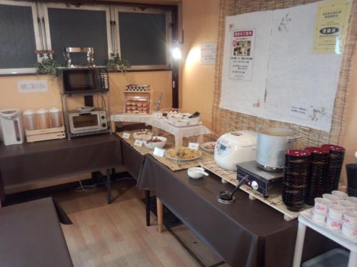 Kuchyň nebo kuchyňský kout v ubytování Hotel Matsumoto Hills