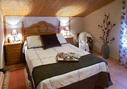 Tempat tidur dalam kamar di Casa Samuel