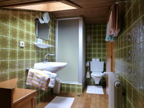 Koupelna v ubytování Haus Bergkranz