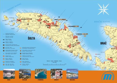 a map of theilippines with cities and airports at Rooms Vinka,Stomorska in Stomorska