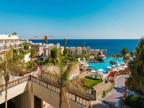 a view of a resort with the ocean in the background at Concorde El Salam Sharm El Sheikh Front Hotel in Sharm El Sheikh