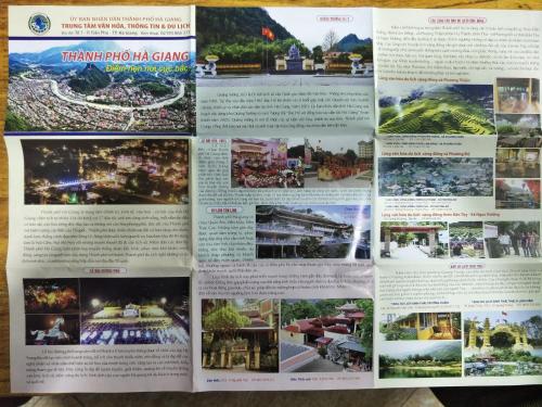 a page of a brochure for the taroko national casino at Ngan Ha Homestay in Ha Giang