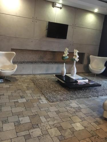 Koupelna v ubytování Suites Parque Real