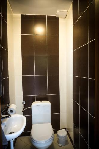 a bathroom with a toilet and a sink at Apartment Eric 9D High Tatras in Vysoké Tatry