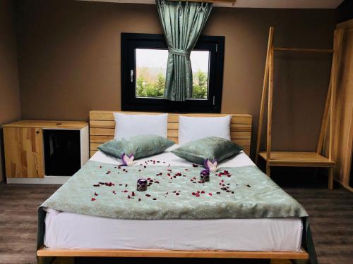 Postel nebo postele na pokoji v ubytování Velena Hotel