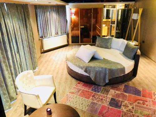Posezení v ubytování Velena Hotel