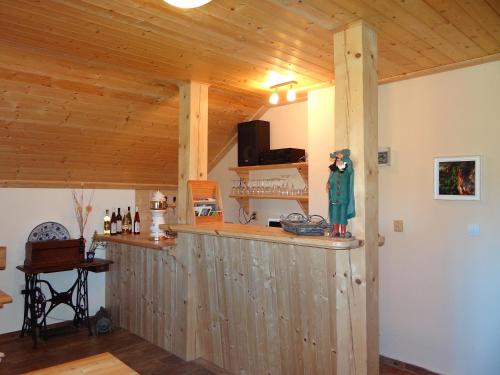 Una cocina o cocineta en Farma Růžová