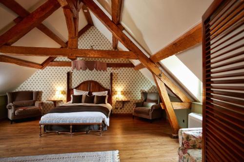 Ліжко або ліжка в номері Le Clos Sainte-Marguerite