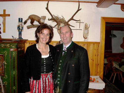 a man and a woman posing for a picture at Ferienhof Gindl und Gästehaus Gindl in Tauplitz