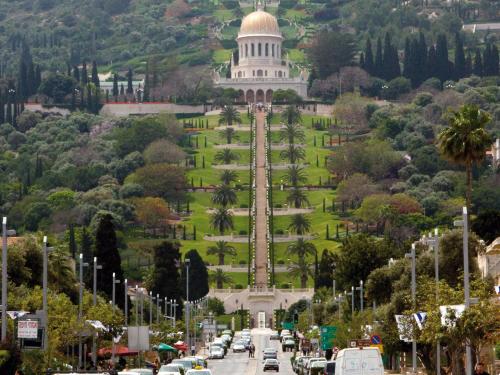 a view of the capitol building from a city street at Dan Carmel Haifa in Haifa