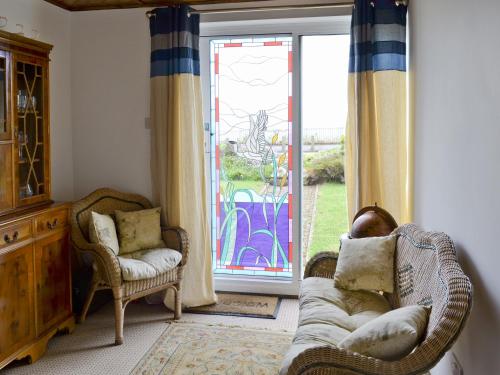 A seating area at Sandy Ridge 