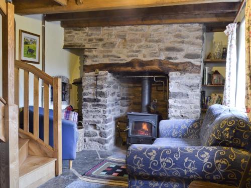 A seating area at Buckshead Eco Cottage 
