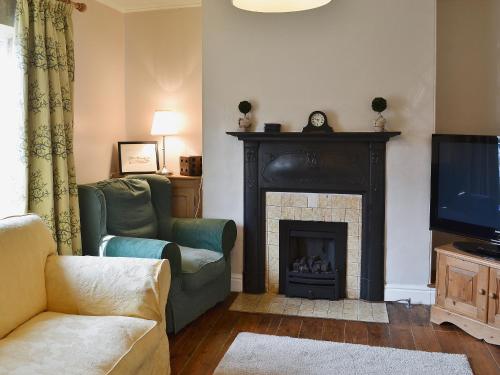 A seating area at Hall Farm 