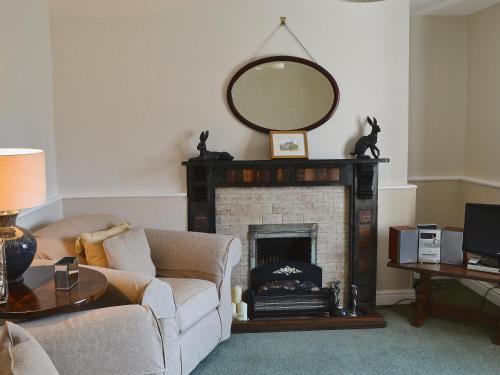 A seating area at Hall Farm 