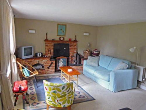 A seating area at West Cottage 