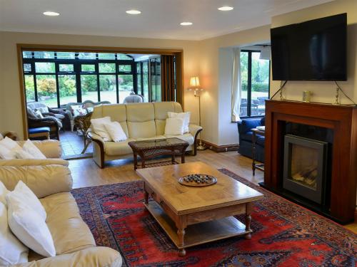 A seating area at Moles Acre 