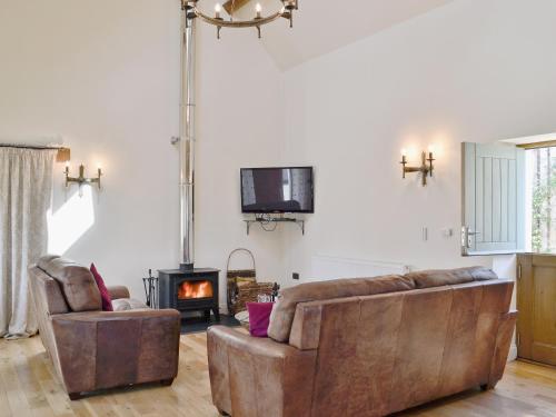 A seating area at Brynbanc Lodge 