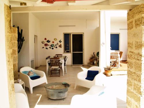 Χώρος καθιστικού στο Villa Rilù