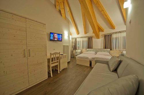Una cama o camas en una habitación de Hotel Niagara