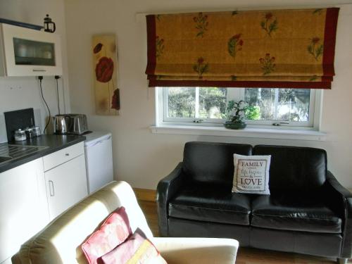 A seating area at Nevis Let 