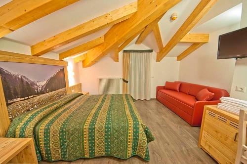Una cama o camas en una habitación de Hotel Niagara