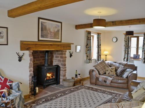 A seating area at Oak Bank Cottage 
