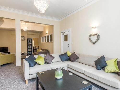 A seating area at Clover Court 