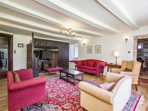 A seating area at Dunstan Hall 