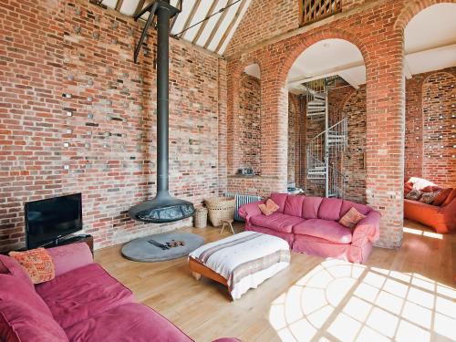 A seating area at Windy Mundy Farm 
