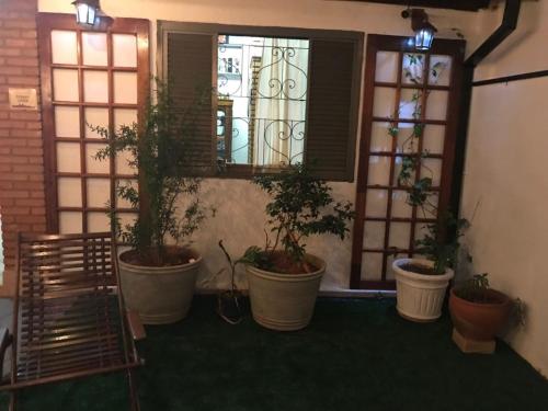 Χώρος καθιστικού στο Casa Beatles Hostel Bauru