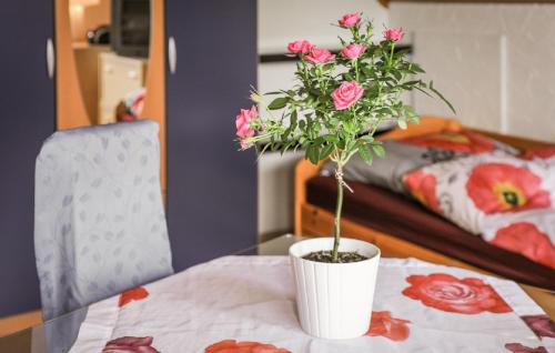 Postel nebo postele na pokoji v ubytování Ferienwohnung Klenk