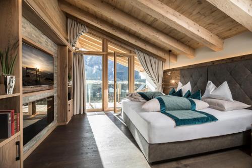 Postel nebo postele na pokoji v ubytování Natur- und Aktivresort Reiterhof
