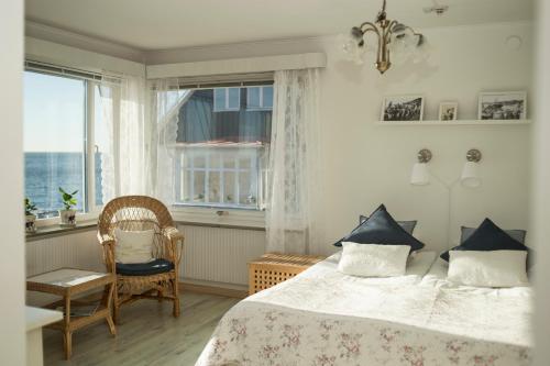 Postel nebo postele na pokoji v ubytování Pensionat Strandgården