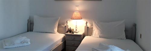 Cama o camas de una habitación en Katerina Rooms