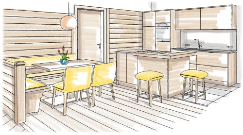 Cucina o angolo cottura di Chalet Novalis