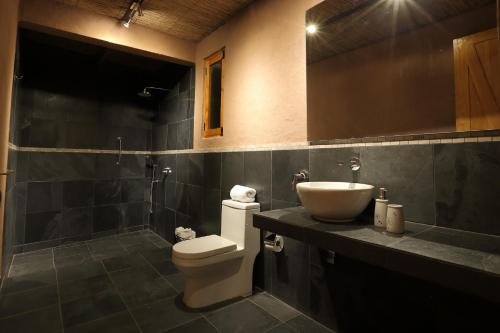 Ett badrum på La Casa de Pascual Andino
