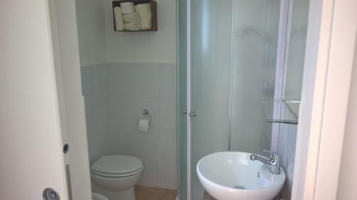 Koupelna v ubytování B & B Pietra Vecchia