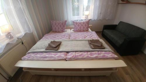 Katil atau katil-katil dalam bilik di Apartament Luna