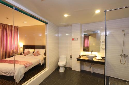 Koupelna v ubytování Xin Hua Hotel Guangzhou