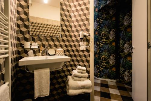 Koupelna v ubytování Arsenale Suites
