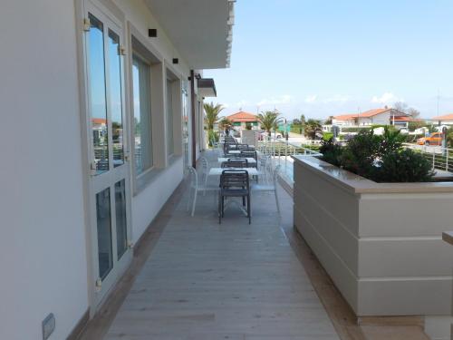 Hotel Oceano tesisinde bir balkon veya teras