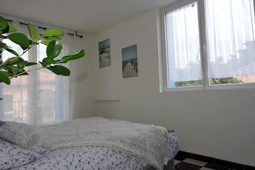 Postel nebo postele na pokoji v ubytování Le Clos Des Orangers