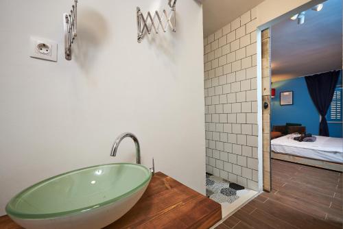 Koupelna v ubytování Bubalus Boutique Rooms