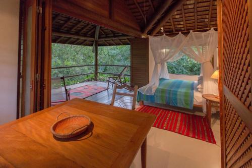 Katil atau katil-katil dalam bilik di Casa Sabiá