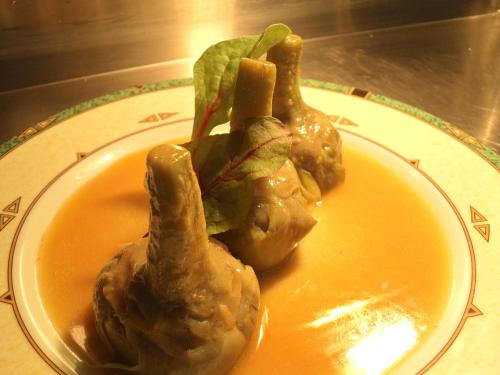 two pieces of food on a plate on a table at Casa Francisco el de Siempre in El Palmar