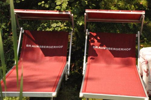 two red gates with the bmw acceptance sign on them at Hotel Braunsbergerhof in Lana